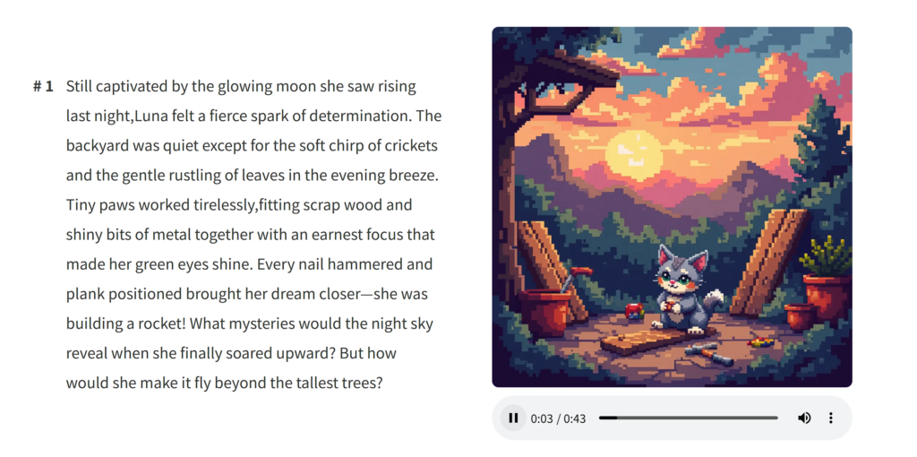 Step 4: Let the AI add the voice