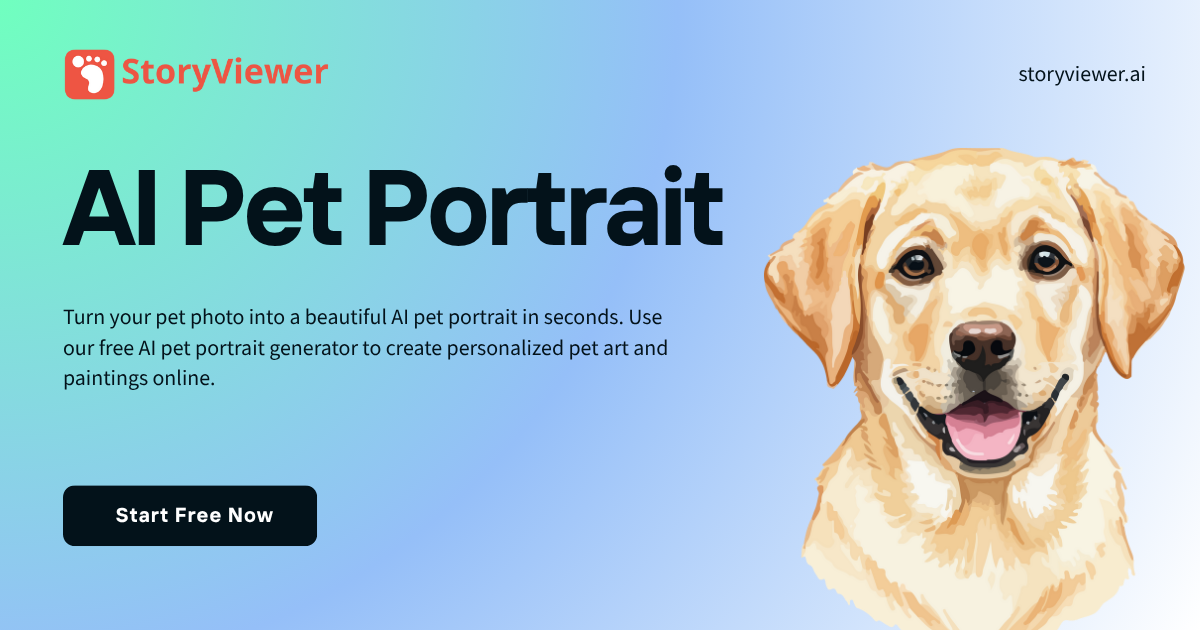 AI Pet Portrait Generator