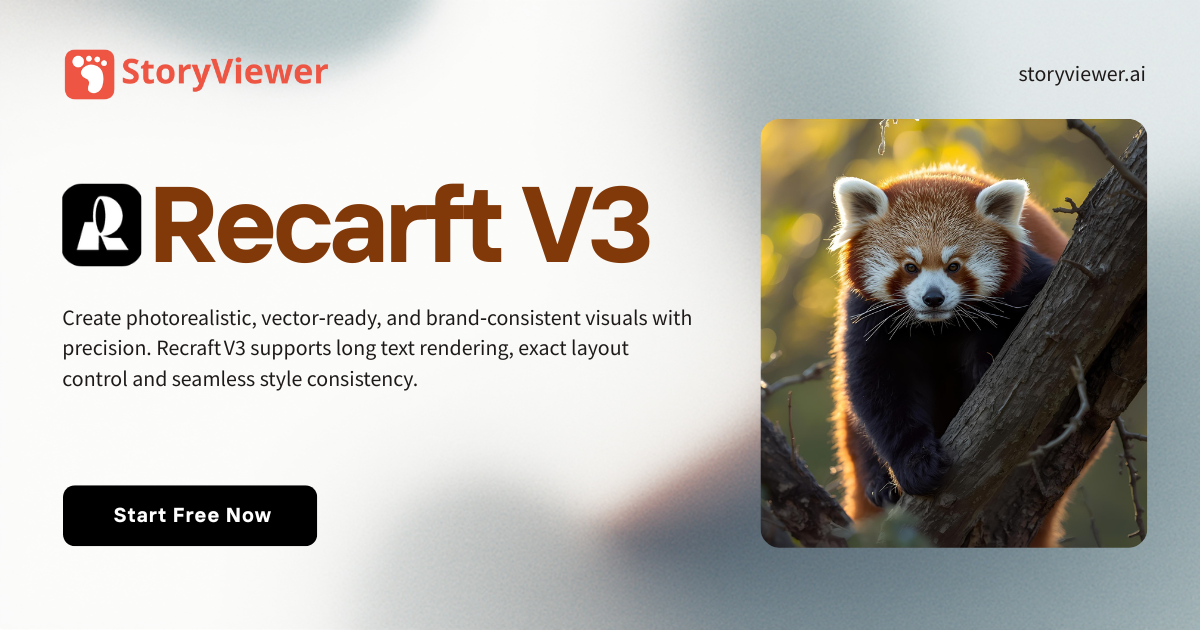 Recraft V3 – a state-of-the-art (SOTA) text-to-image AI model