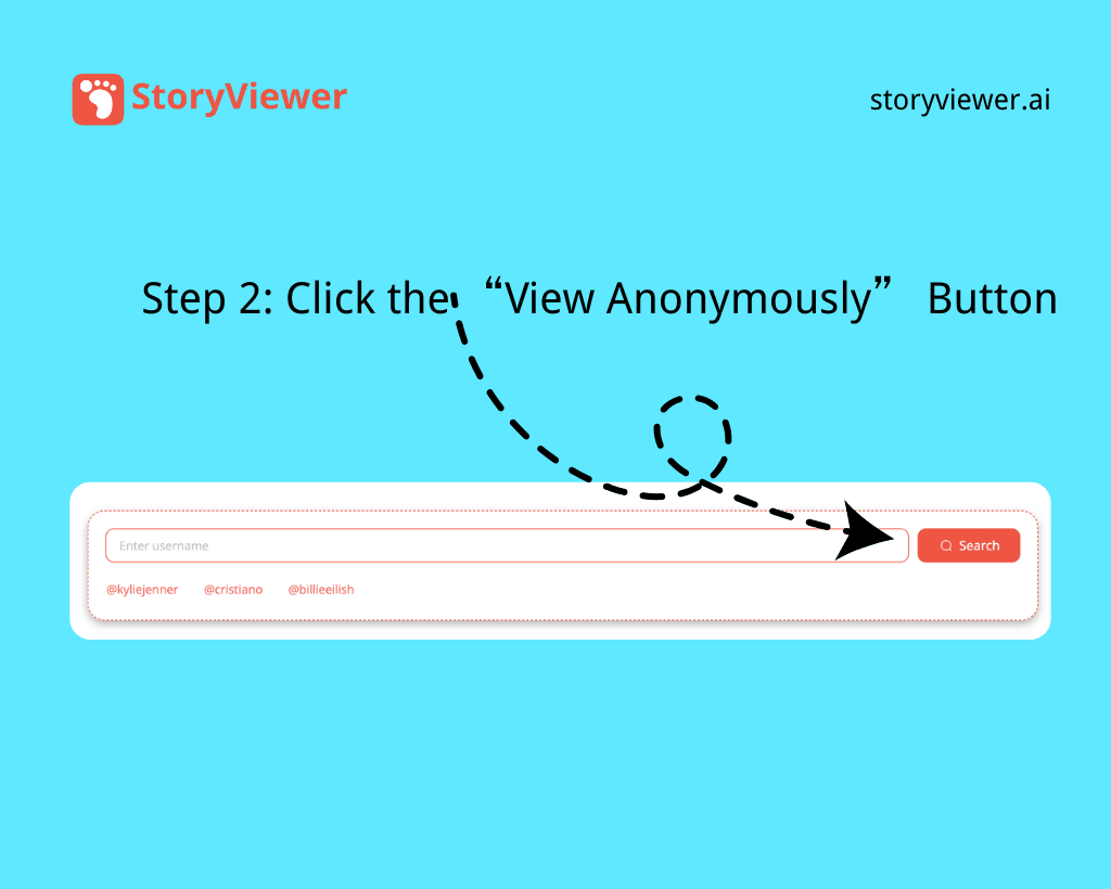 Step 2: Click the “View Anonymously” Button
